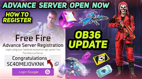 Free Fire OB36 Advance Server How to get Activation Code start
